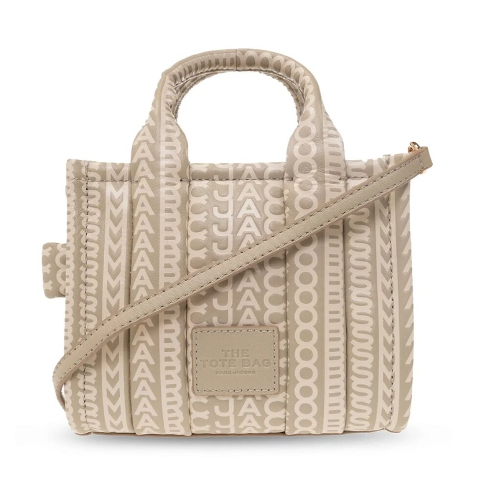 {Marc Jacobs} The Monogram Leather Crossbody Tote bag - Size Mini